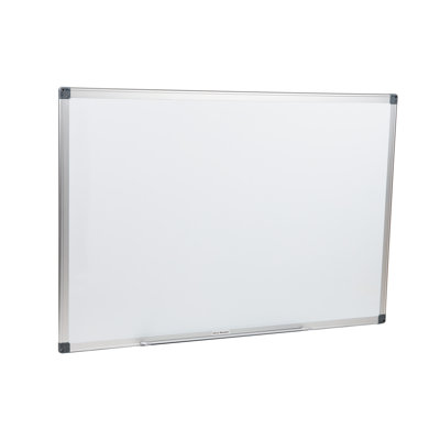 Mind Reader Dry Erase Magnetic White Board, Wall Mount with Eraser Marker Shelf, 35.5"L x 23.5"W x 0.5"D
