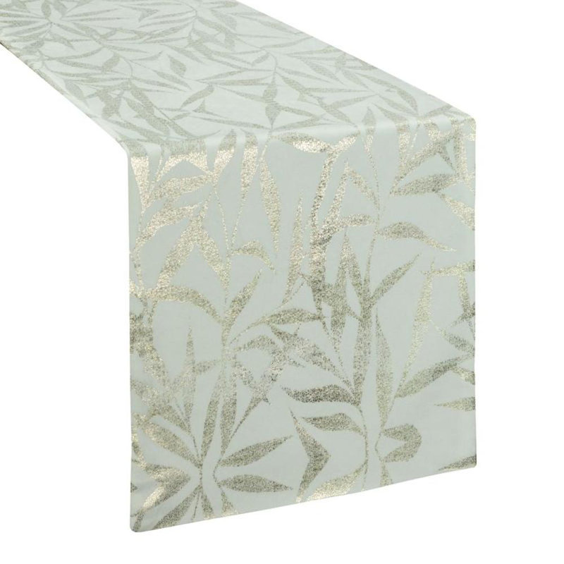 Blink Tablecloth 15 35X140 Cm Beige, White, 35cm W x 220cm L