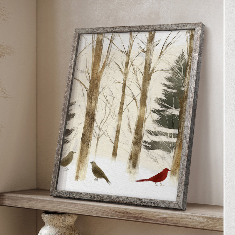«Christmas Holiday Art CCLxxxvii», reproduction d'art encadrée - bois massif, H 21 po x l 17 po