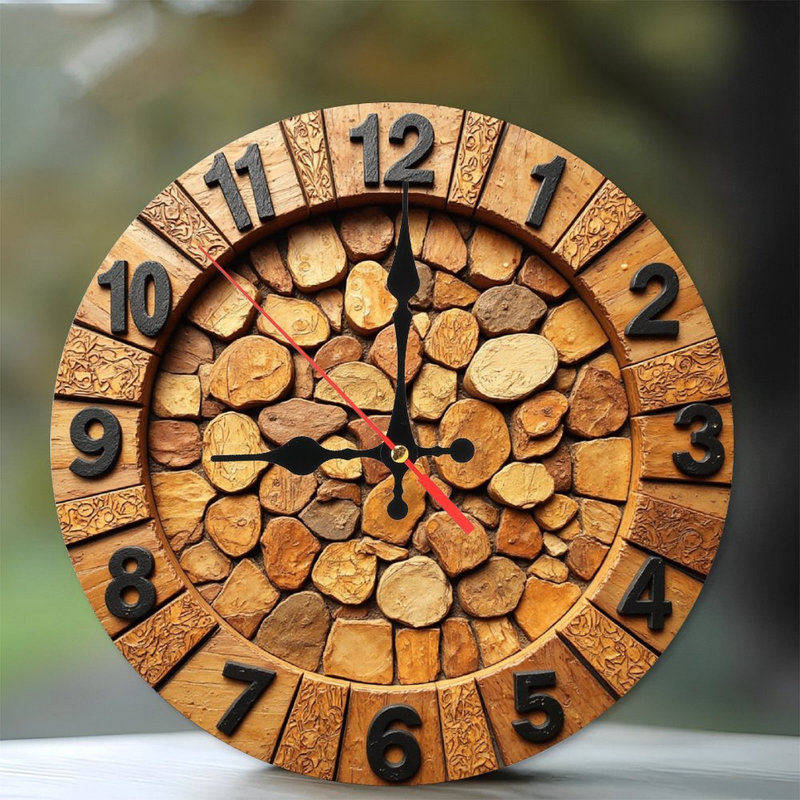 Horloge murale rustique