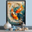 Orange, vert, poisson passionné, poisson Koi I - poisson, art mural-968782802-968782791