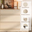 Buffet 31,5 "avec 3 tiroirs, buffet multifonctionnel avec grand rangement et tablette réglable-132282071