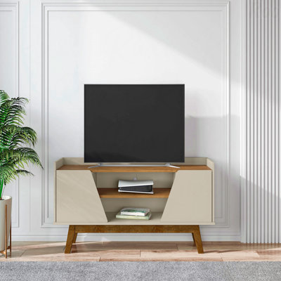 Meuble télé, grège et brun