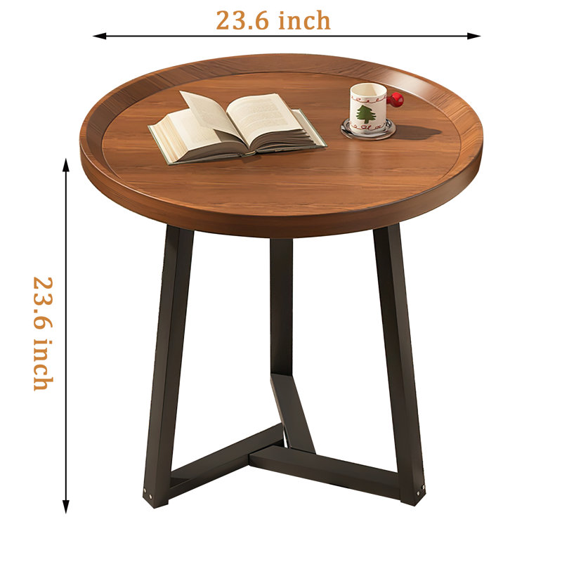 Single-layer Round Coffee Table