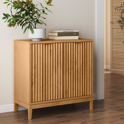 Rubberwood Accent Cabinet with 2-Door