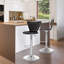 Tabouret de bar rotatif à hauteur ajustable Honea-16216042