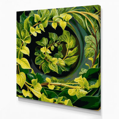 Art végétal sur toile vert légumes