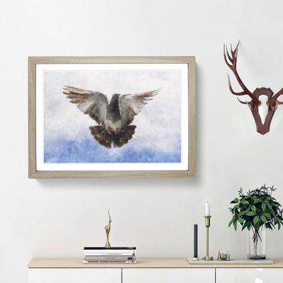 Flying Pigeon - Picture Frame Graphic Art Print