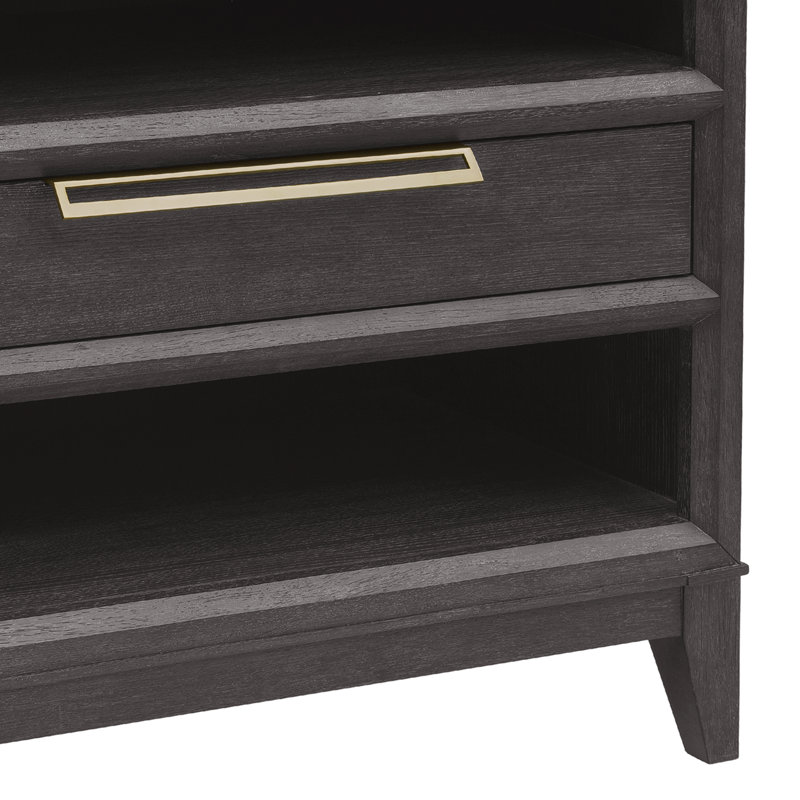 Quincy Brown Stone-Top Bachelor's Chest with Drawer
