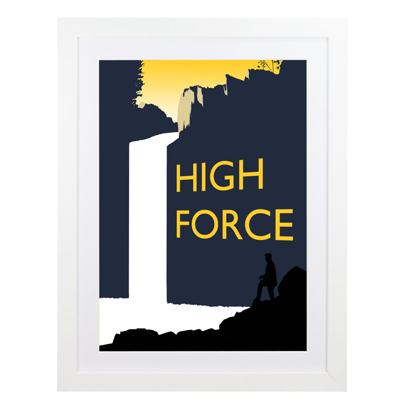 High Force 1 - Print, 50cm H x 40cm W x 3cm D, White Framed