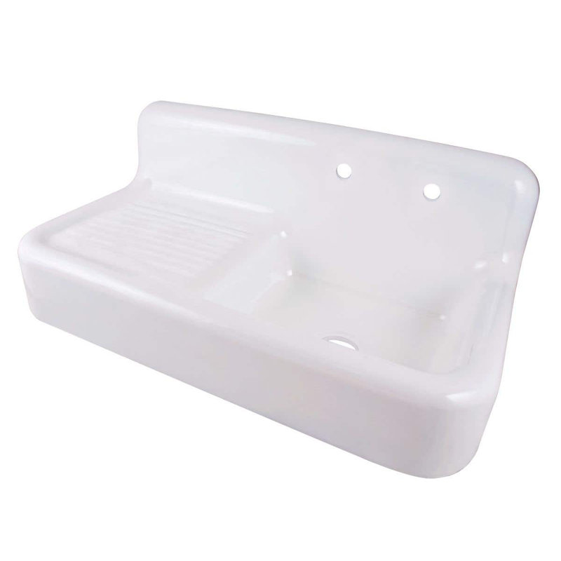 Cora 42.14'' L Farmhouse / Apron Single Bowl Cast Iron Kitchen Sink