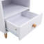 36.5cm W MDF Wood, Metal Bedside Table