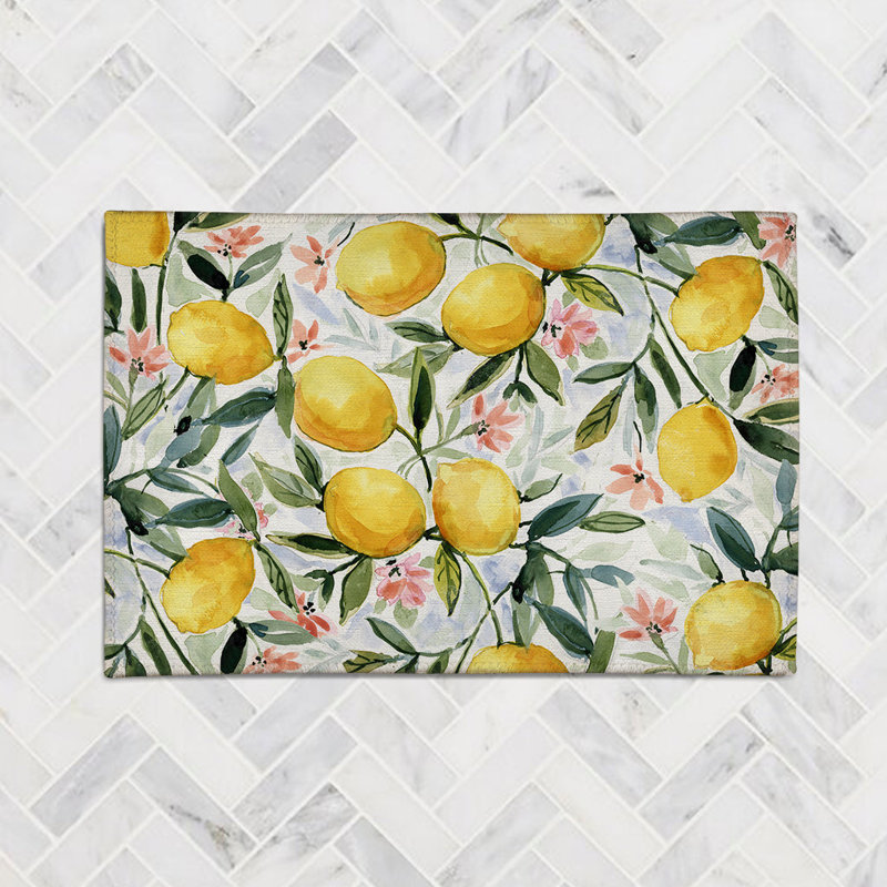  Tapis en chenille Lemon Joy, Rectangle 4 pi x 6 pi