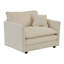 Ensemble de 2 chaises d'appoint, fauteuils rembourrés en chenille haut de gamme, chaises d'appoint de salon avec coussin décoratif, chenille