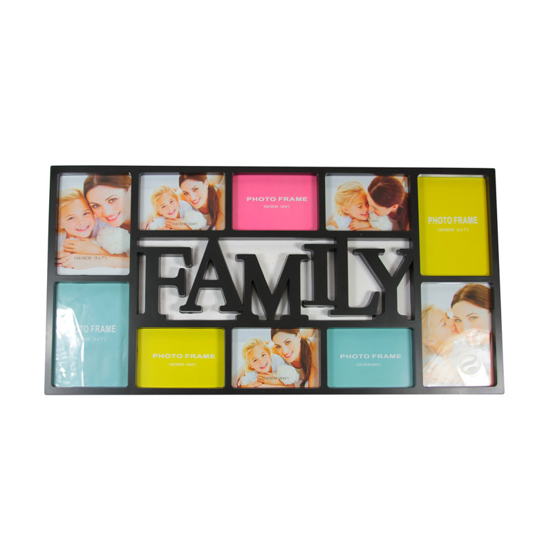 Cadre photo rectangulaire à suspendre 28,75 po, Noir