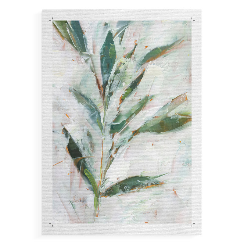 Étude de feuillage tropical I - impression sur toile seulement - non encadrée, H 60 po x l 40 po