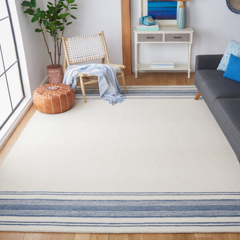 Tapis en laine et coton touffeté à la main Handler, Rectangle de 5 pi x 8 pi