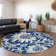 Premium Machine Washable Cerrito AMF551 Navy Rug