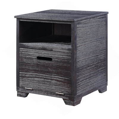 Table de bout au fini noir antique