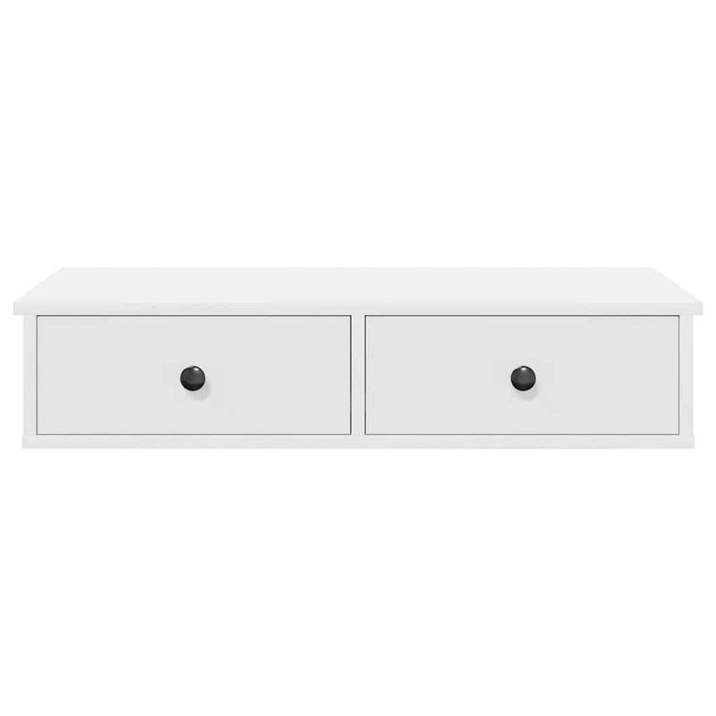 113-9 Wall Mounted Shelf, 17cm H x 80cm W x 31cm D, White