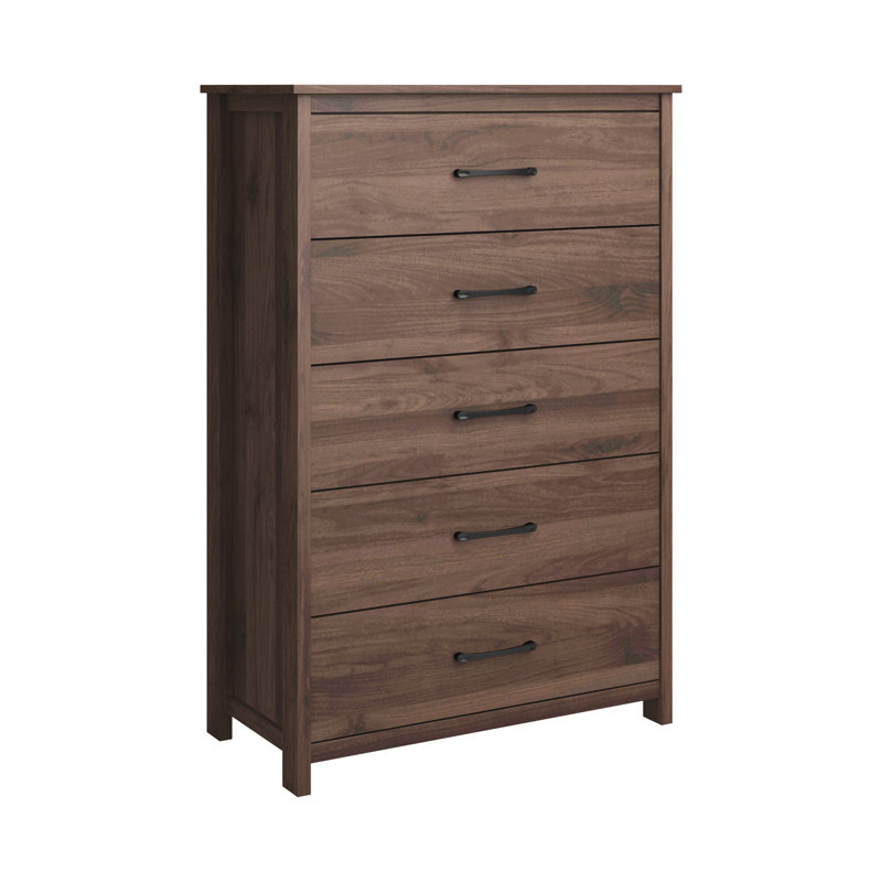 Allysyn 5 Drawer Dresser, Royal Walnut