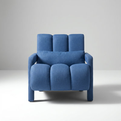 Élégante chaise d'appoint rembourrée avec coussin amovible