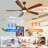60 Inch  Wood Ceiling Fans With Lights And Remote