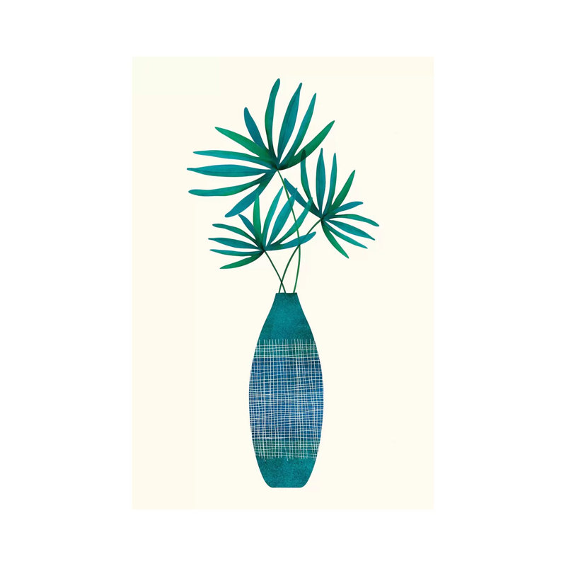 Emerald Flora by Modern Tropical - Wrapped Canvas Print, 101.6 cm H x 66.04 cm W x 1.91 cm D