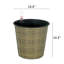 Jardinière auto-arrosante 13,4 po - couleur naturelle pour l'intérieur et l'extérieur