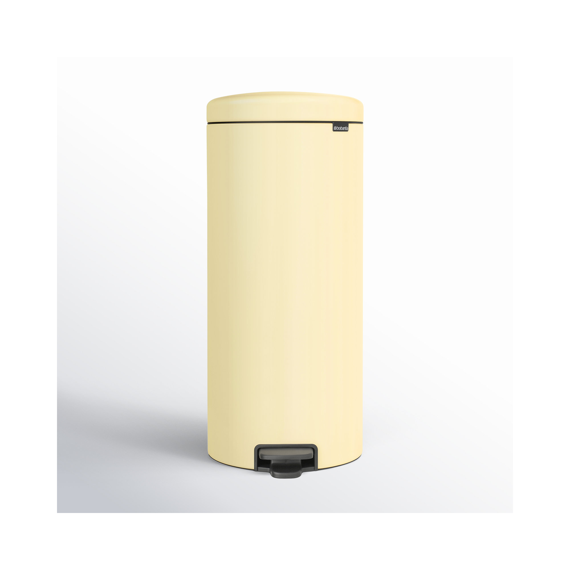 Brabantia NewIcon Step On Trash Can, 8 Gallon (30 Liter), Mellow Yellow