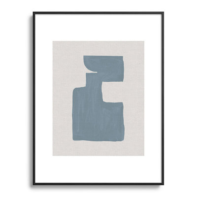 " Mid Century Blue III " Print