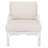 Elegant Twilley Chinoiserie Club Chair – White Bamboo-Inspired Frame with Plush Cotton-Blend Cushion-970538838