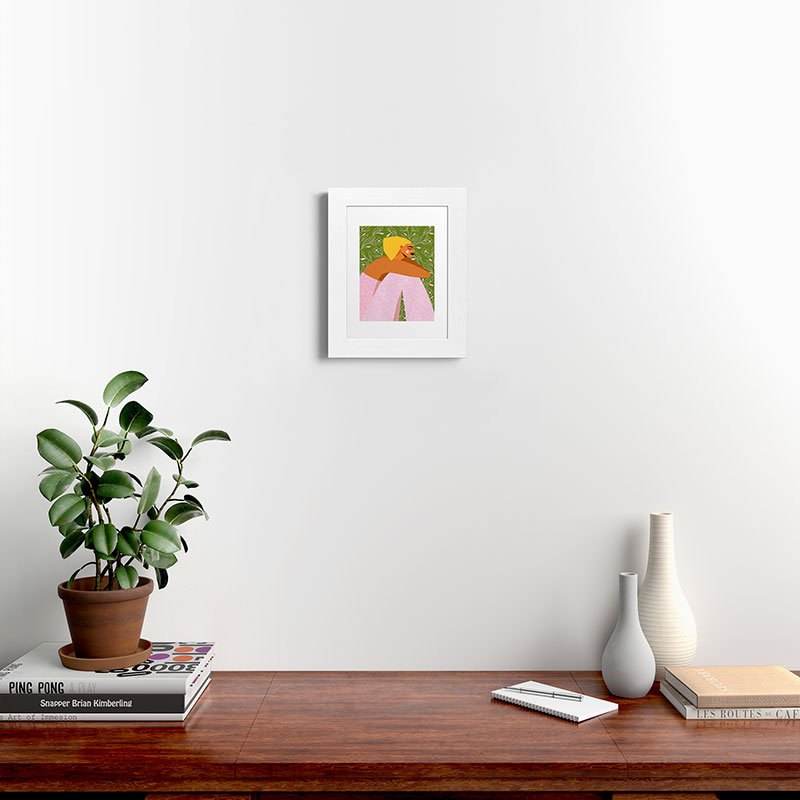 Maritza Lisa Manifesting Spring Framed Art Print, White Wood Framed, 14" H x 11" W x 1.5" D