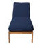 Venice Outdoor Teak Chaise Lounge-519627962