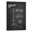 Gibson Guitar Charcoal Patent Blueprint by Aged Pixel - Print on Canvas-56674254-42155716
