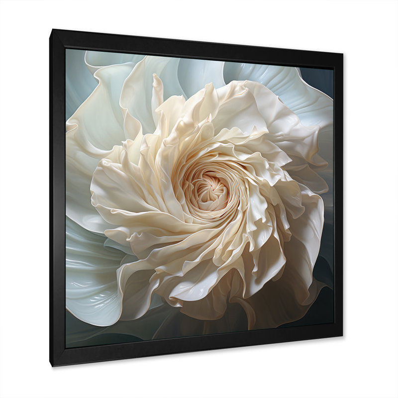 Seashell Monochromatic Whispers II - Animals Canvas Prints, Cadre simple noir, H 30 po x l 30 po x P 1 po