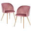 Chaises d'appoint de salle à manger en velours 18,9 po Raegan-368072713-358184291