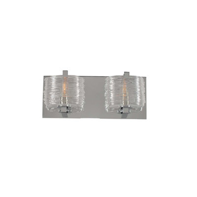 Applique murale pour salle de bain en chrome poli 2 LT South Bay Kalco