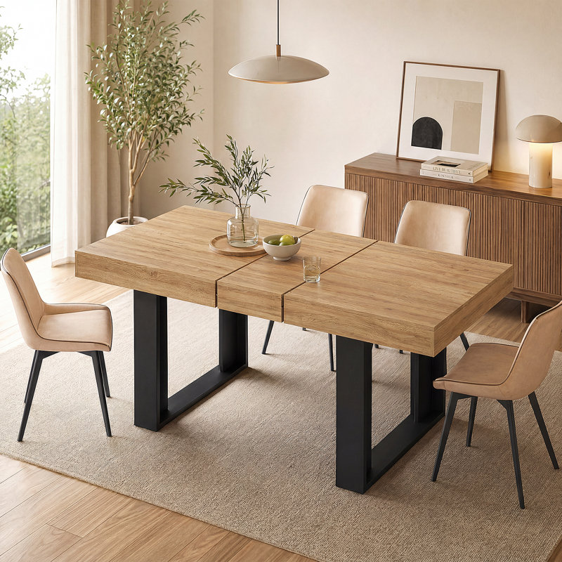 Extendable Dining Table, Brown