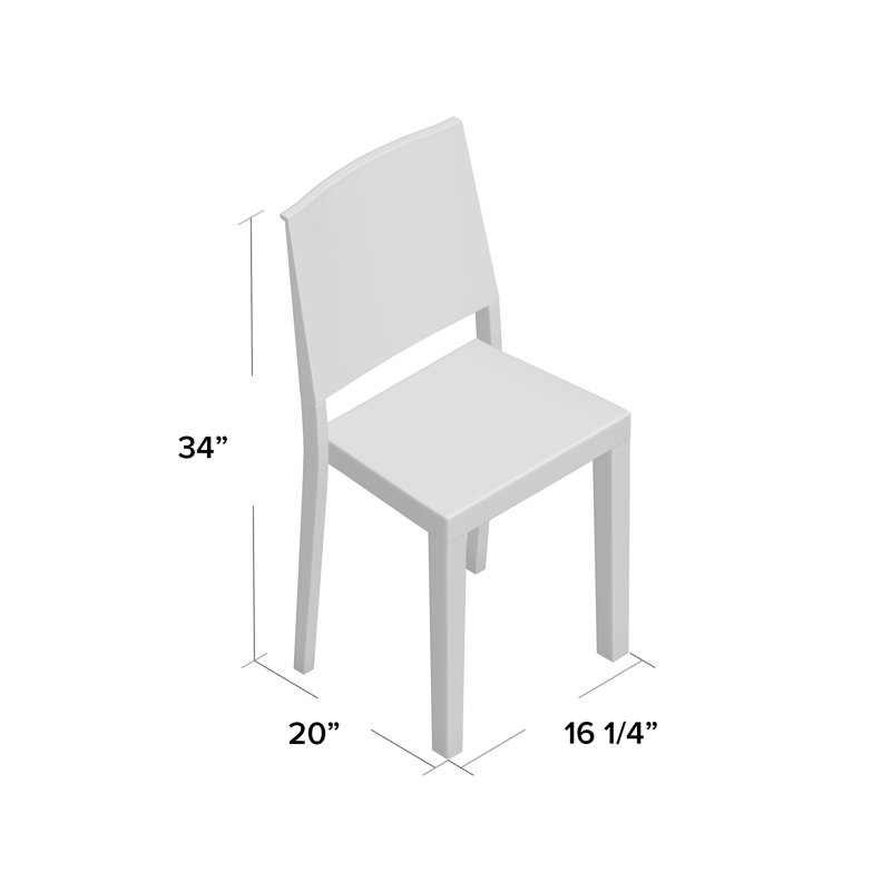 Chaise d'appoint empilable Helskdg