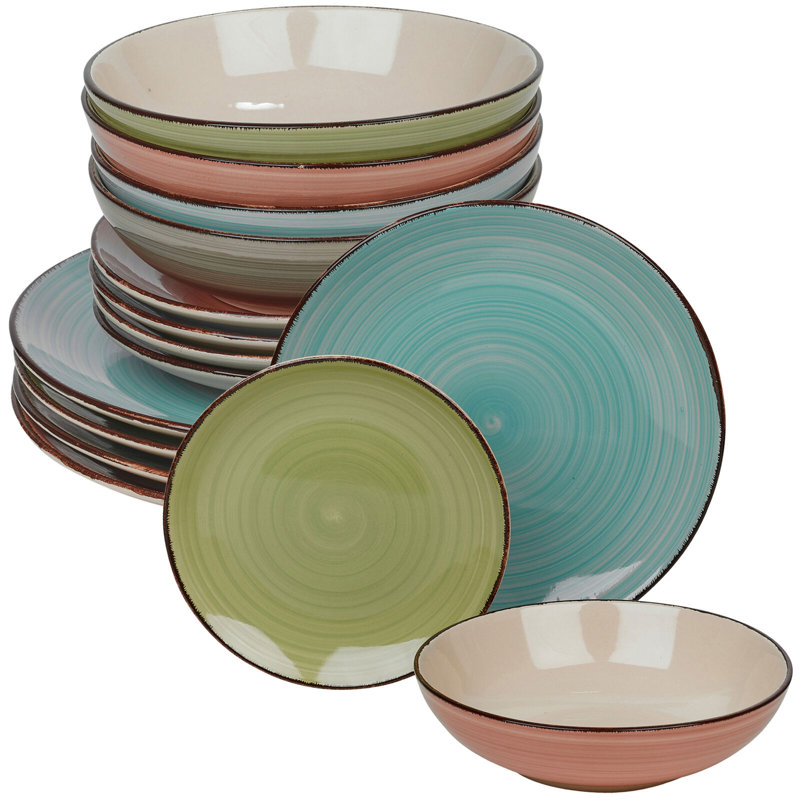 Piece Ceramic Dinnerware Set - Service for 4