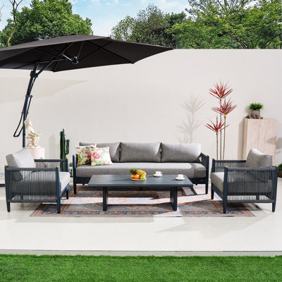 Holter 5-Person Sofa Seating Group With Cushions