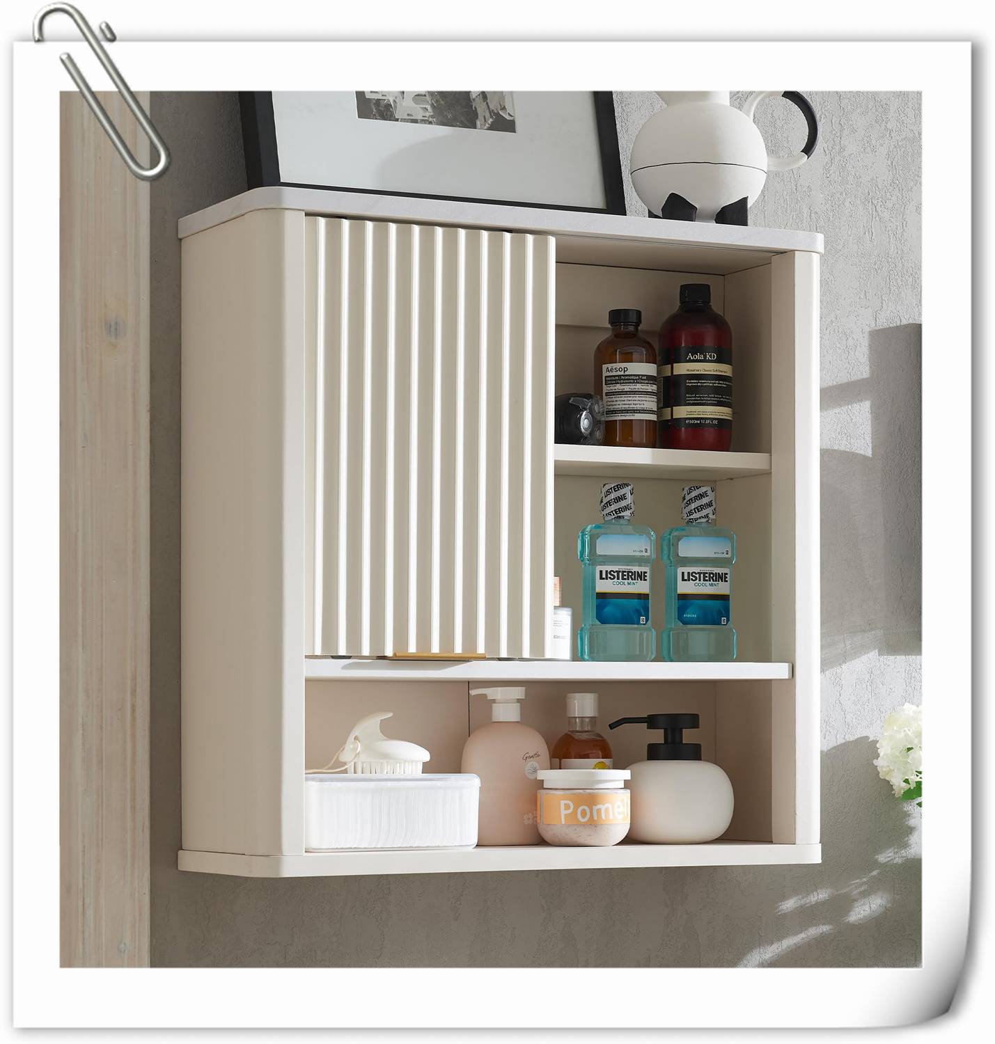 George Oliver Jamela Solid Wood Wall Bathroom Cabinet | Wayfair