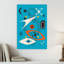 Mid-Century Cosmic Shapes Abstract Minimalist Landscape Nature Wall Art Print 1 Piece Wrapped Canvas Wall Art-1453834979