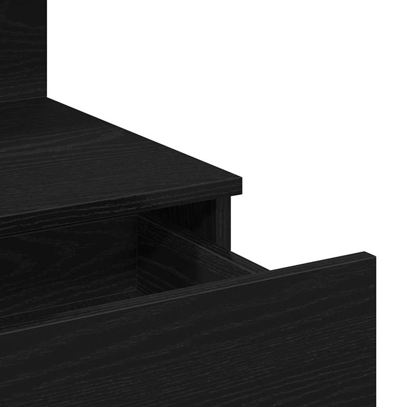Dressing Table 100 X 40 X 130 Cm Engineered Wood, Black