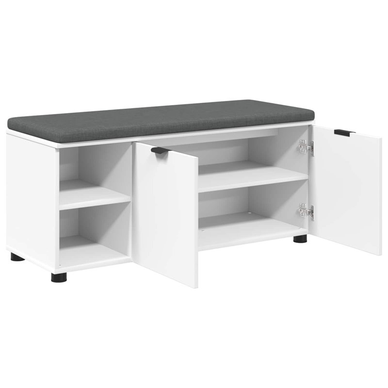 Storage Bench, White