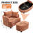 40.2 " Modern Chenille Accent Chair,comfy Reading Chair With Storage Ottoman-646192206