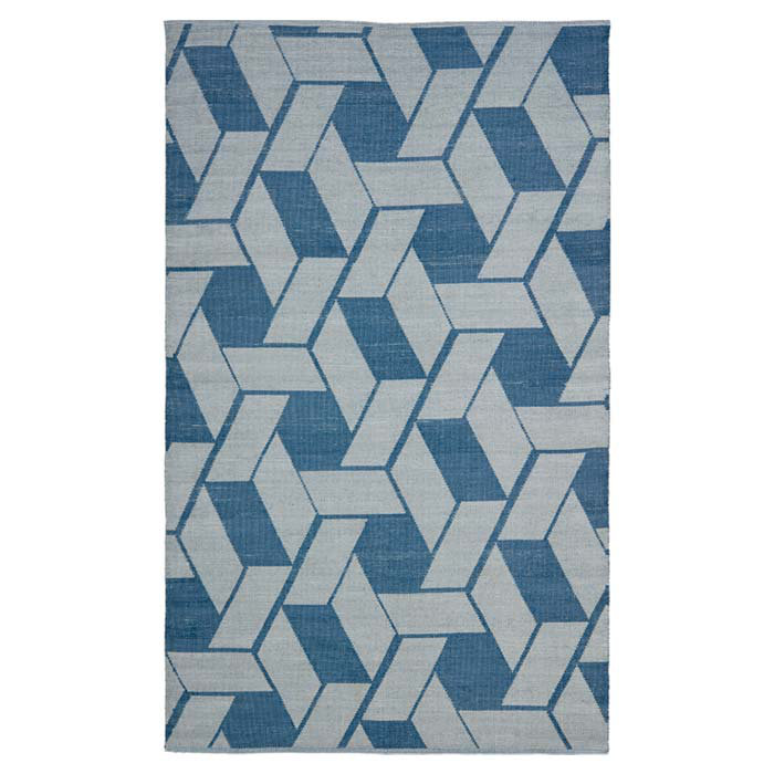 Nate Geometric Hand Woven Indoor / Outdoor Area Rug, Rectangle 122 x 183 cm