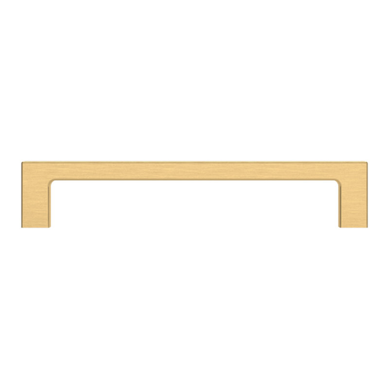 4407 Contemporary Pull, 6" CTC, Satin Brass