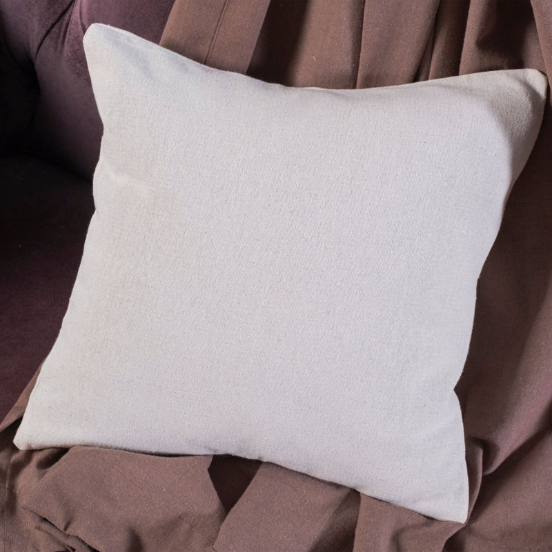 Kaydey White Square Cushion Cover